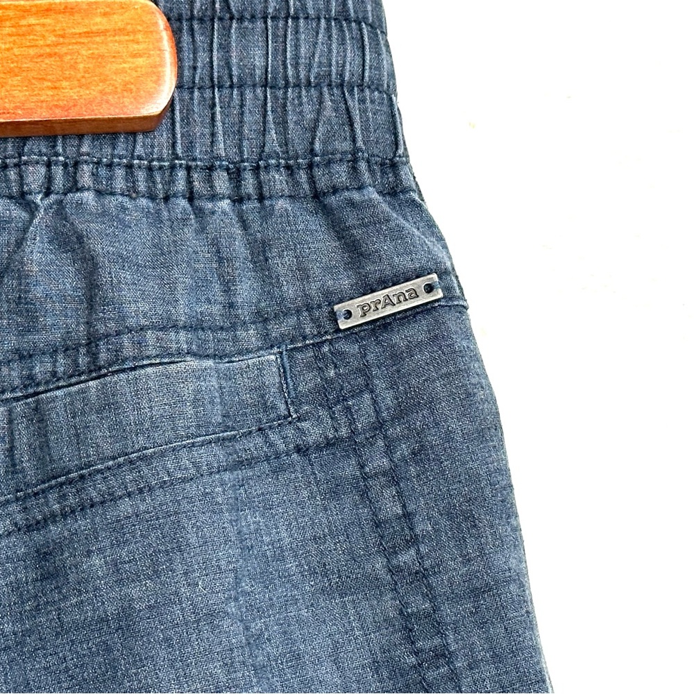 Prana Women's Straight Leg Pants in Faded Blue Denim